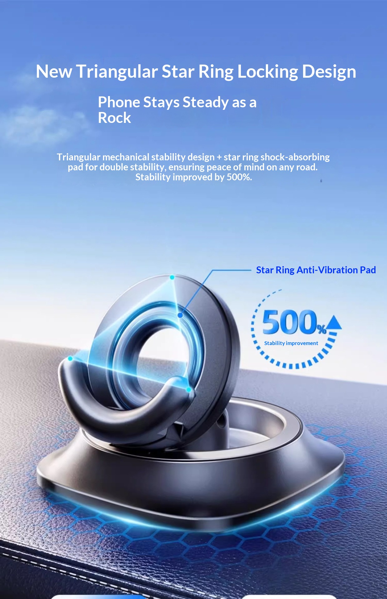 Cross-Border New Mode Phone Mount Hoder Center Consoe Navigation Dedicated High-End Car Support Stand_voghion.com