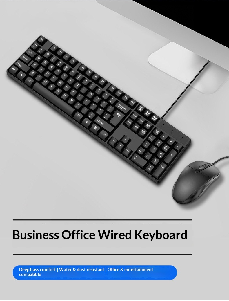 Wired Usb External Keyboard For Desktop And Laptop Computers_voghion.com