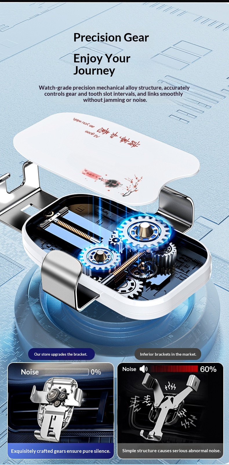 Supporto per telefono a ventosa universale 2025, supporto a gravità in metallo creativo per cruscotto auto e navigatore_voghion.com