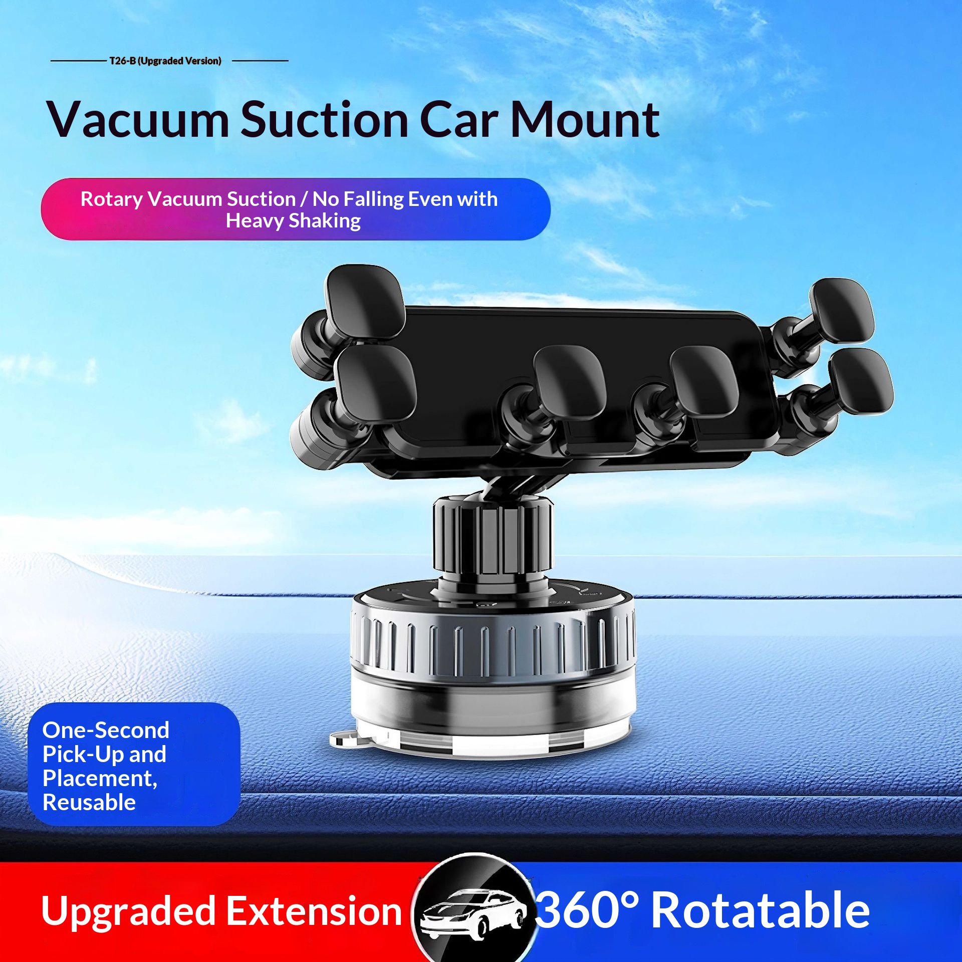 Mount Special Interior Suction Cup Anti-Shake Support Stand Car Navigation Fixed Phone Holder_voghion.com