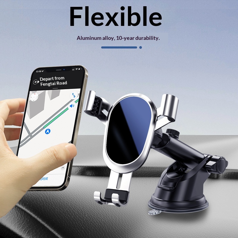 Suction Cup Air Vent Multi-Function Phone Gravity Car Navigation Holder_voghion.com