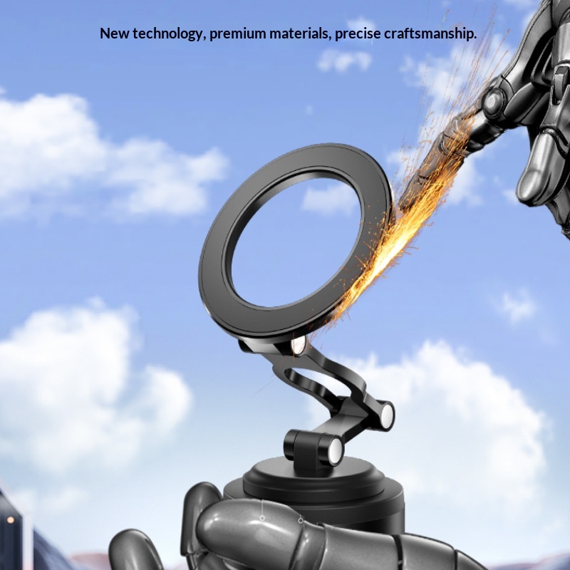 Cross-border Phone Holder 360°Rotating Car Center Console Navigation Electric Magnetic Suction Bracket_voghion.com