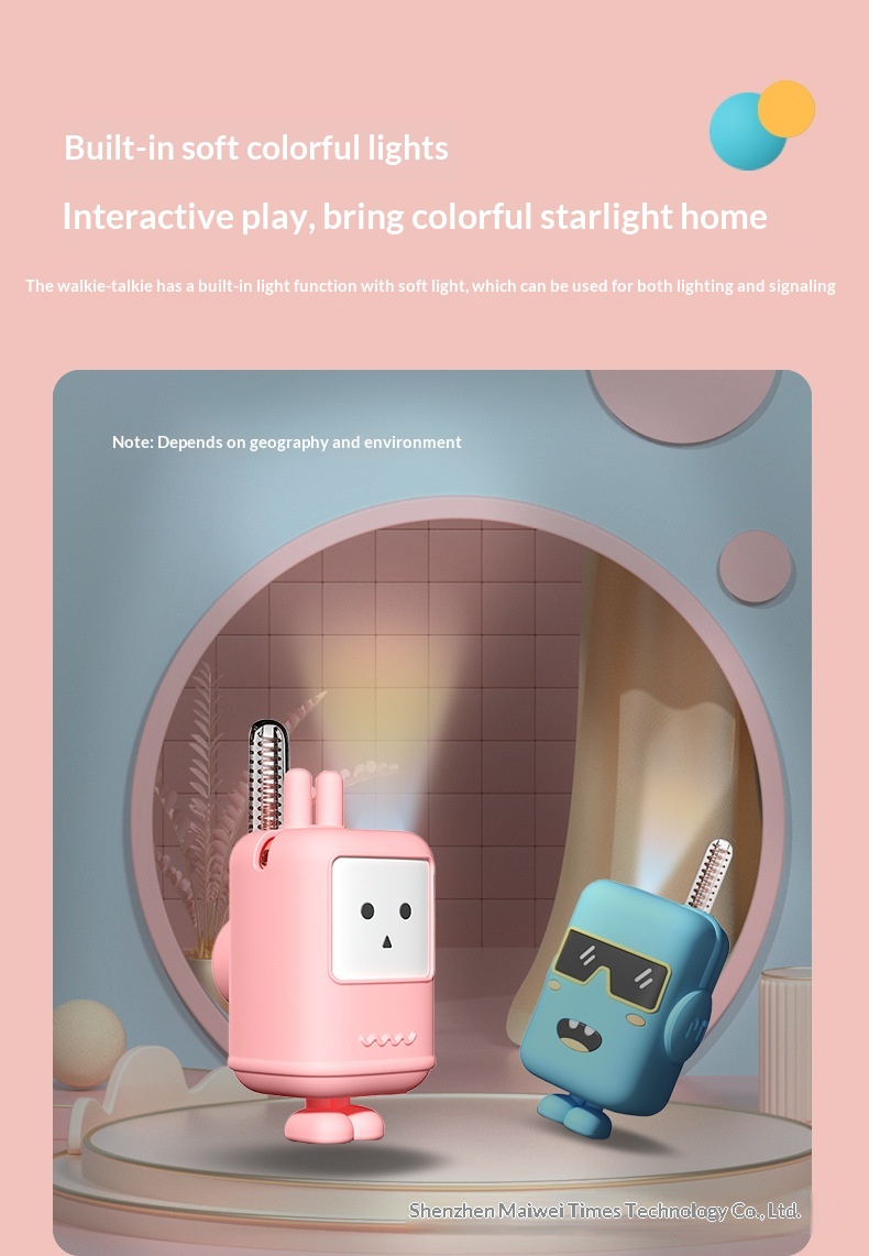 Mini Walkie-talkies For Children Rechargeable Interactive Set_voghion.com