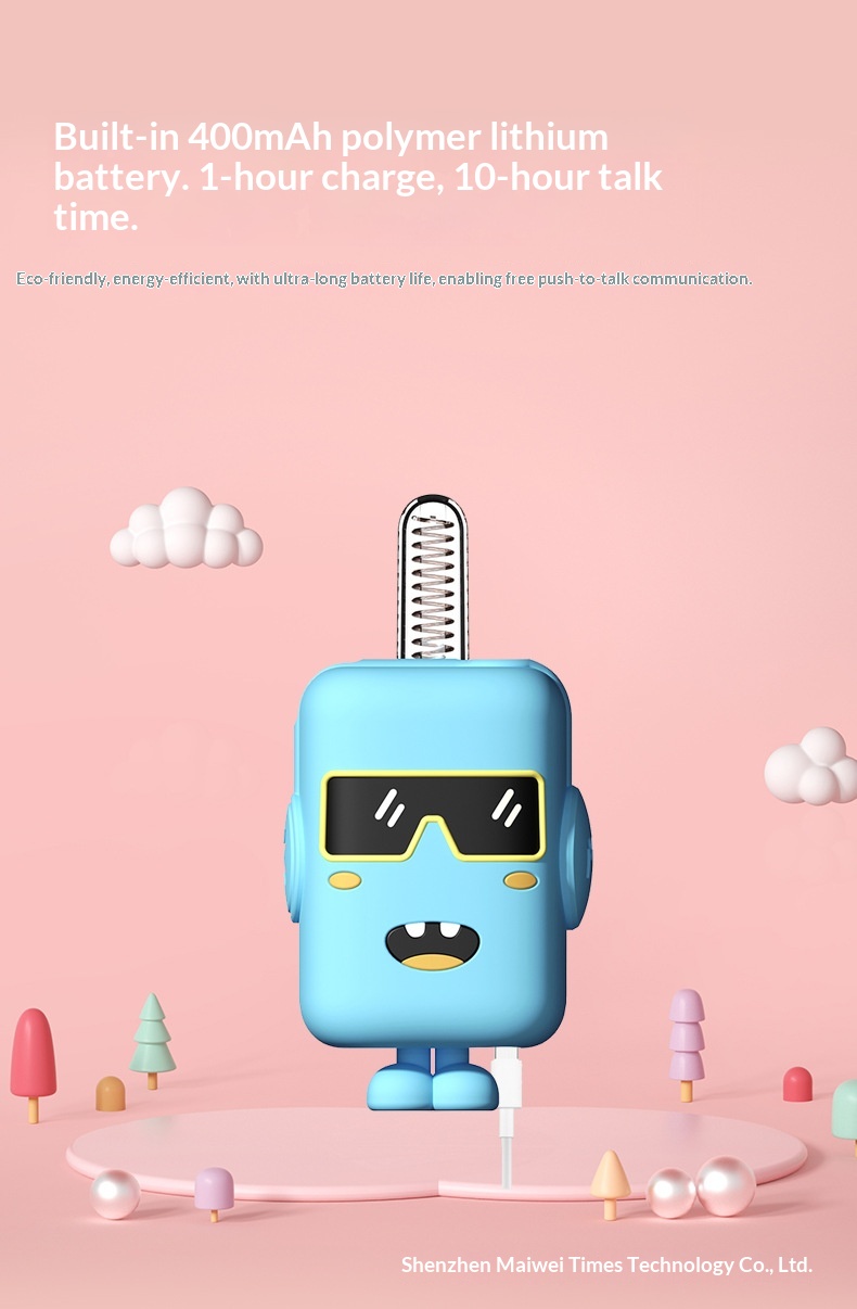 Mini Walkie-talkies For Children Rechargeable Interactive Set_voghion.com