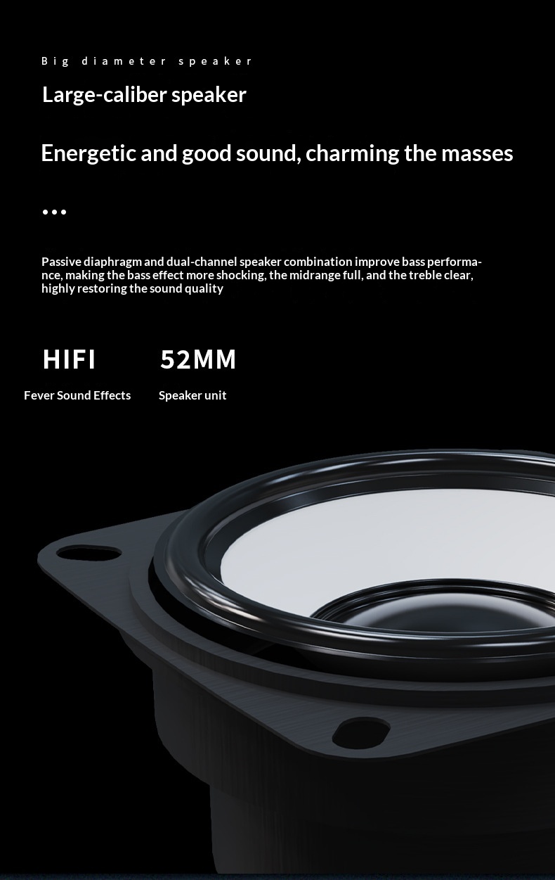 Desktop Computer Wired Bluetooth Speaker For Home Office Mini Subwoofer_voghion.com