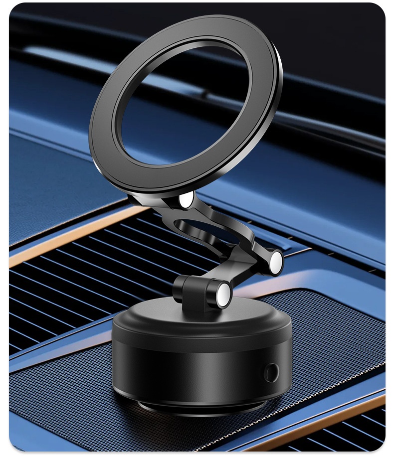 Cross-border Phone Holder 360°Rotating Car Center Console Navigation Electric Magnetic Suction Bracket_voghion.com