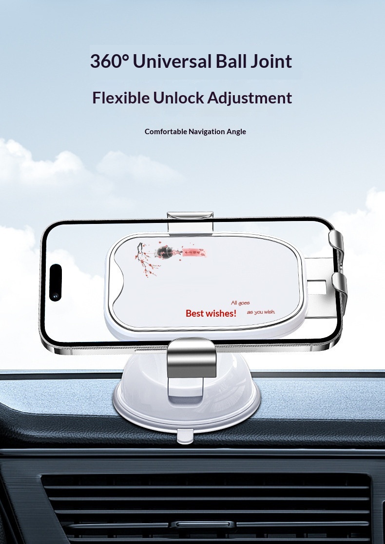 Supporto per telefono a ventosa universale 2025, supporto a gravità in metallo creativo per cruscotto auto e navigatore_voghion.com