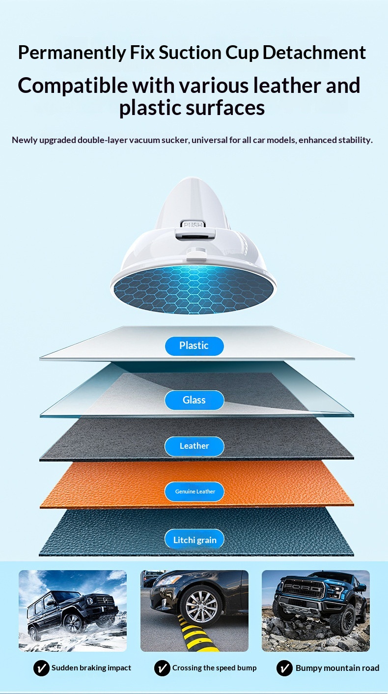 Supporto per telefono a ventosa universale 2025, supporto a gravità in metallo creativo per cruscotto auto e navigatore_voghion.com