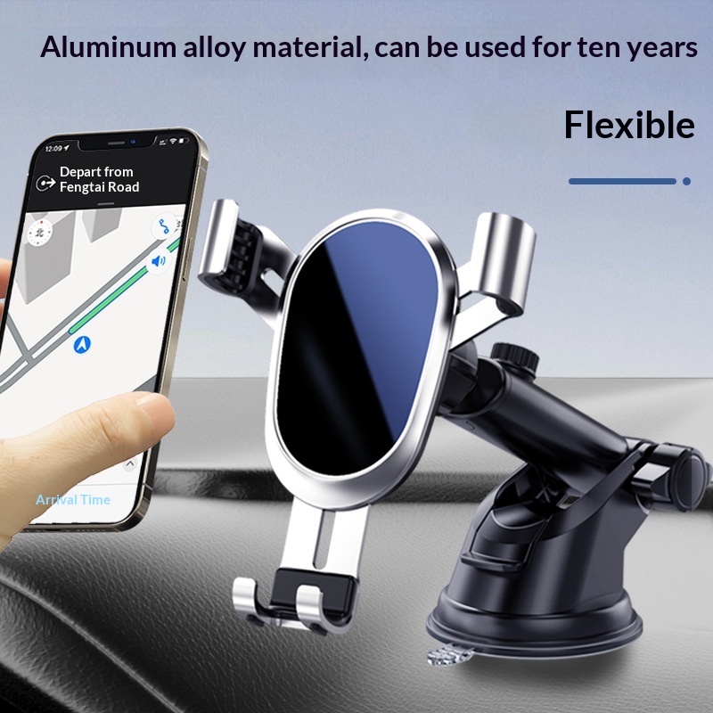 Suction Cup Air Vent Multi-Function Phone Gravity Car Navigation Holder_voghion.com