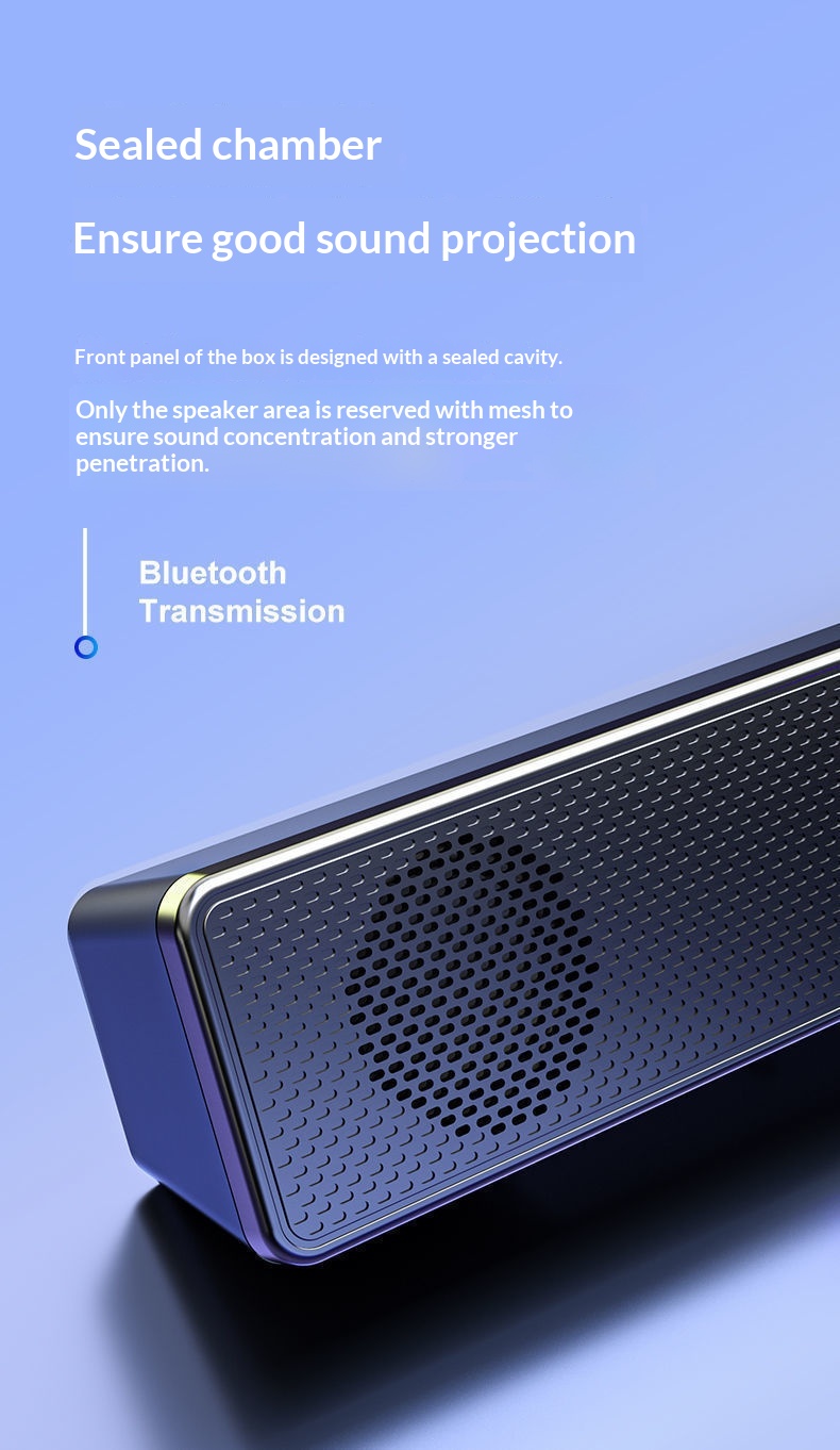 Cross-border E-350TS Long Strip Small Computer Desktop Laptop Home Speaker Wired Subwoofer_voghion.com