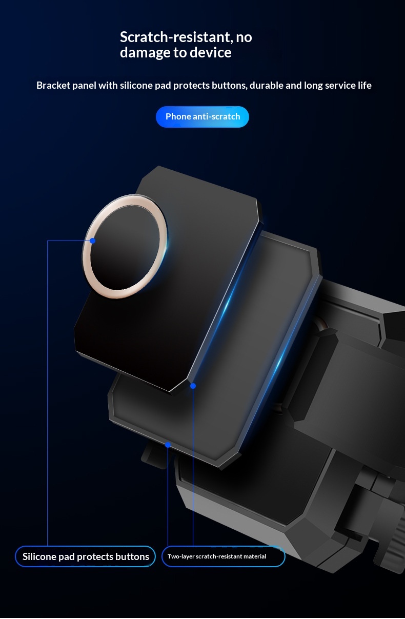 Supporto universale multifunzionale per telefono con ventosa telescopica per auto, da fissare alla bocchetta dell'aria._voghion.com