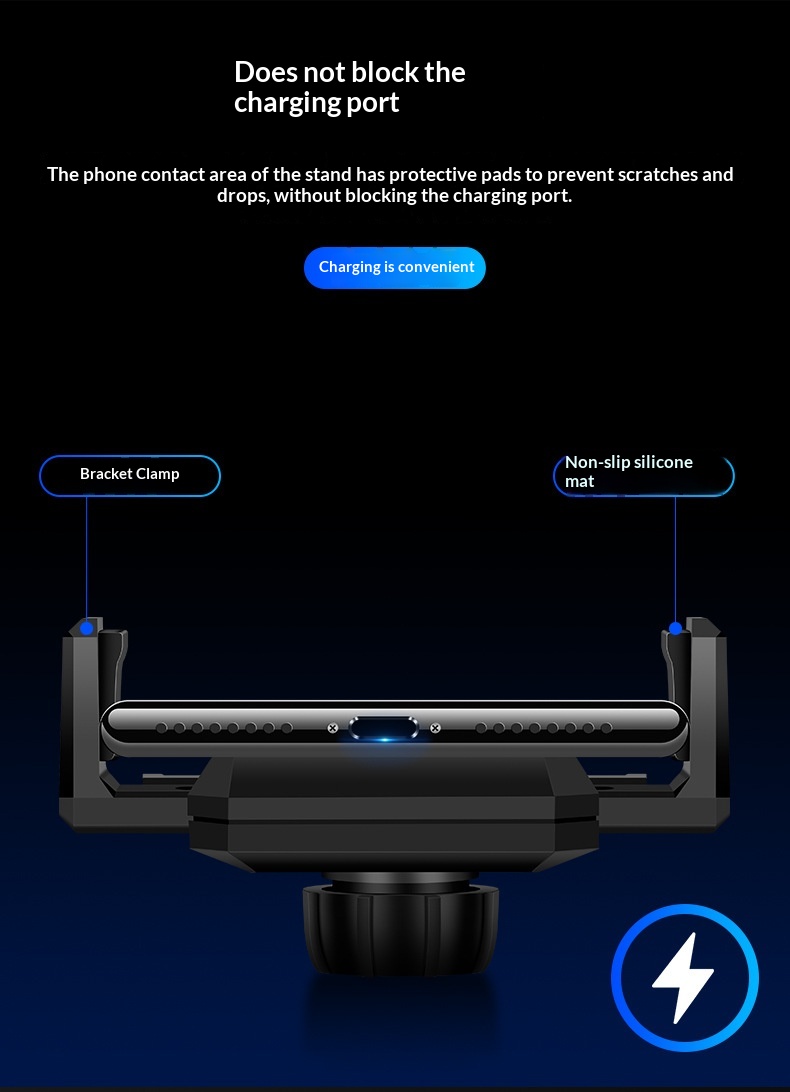 Supporto universale multifunzionale per telefono con ventosa telescopica per auto, da fissare alla bocchetta dell'aria._voghion.com