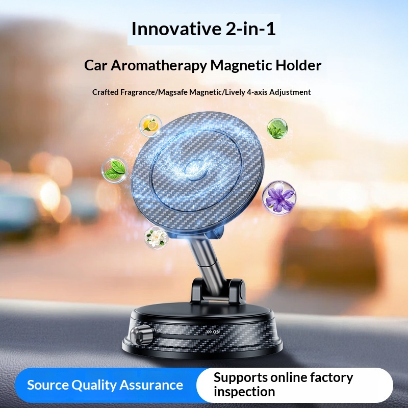 Popular 2-in-1 Air Freshener Vacuum Magnetic Holder Multifunctional Universal Car Desktop Phone Stand_voghion.com