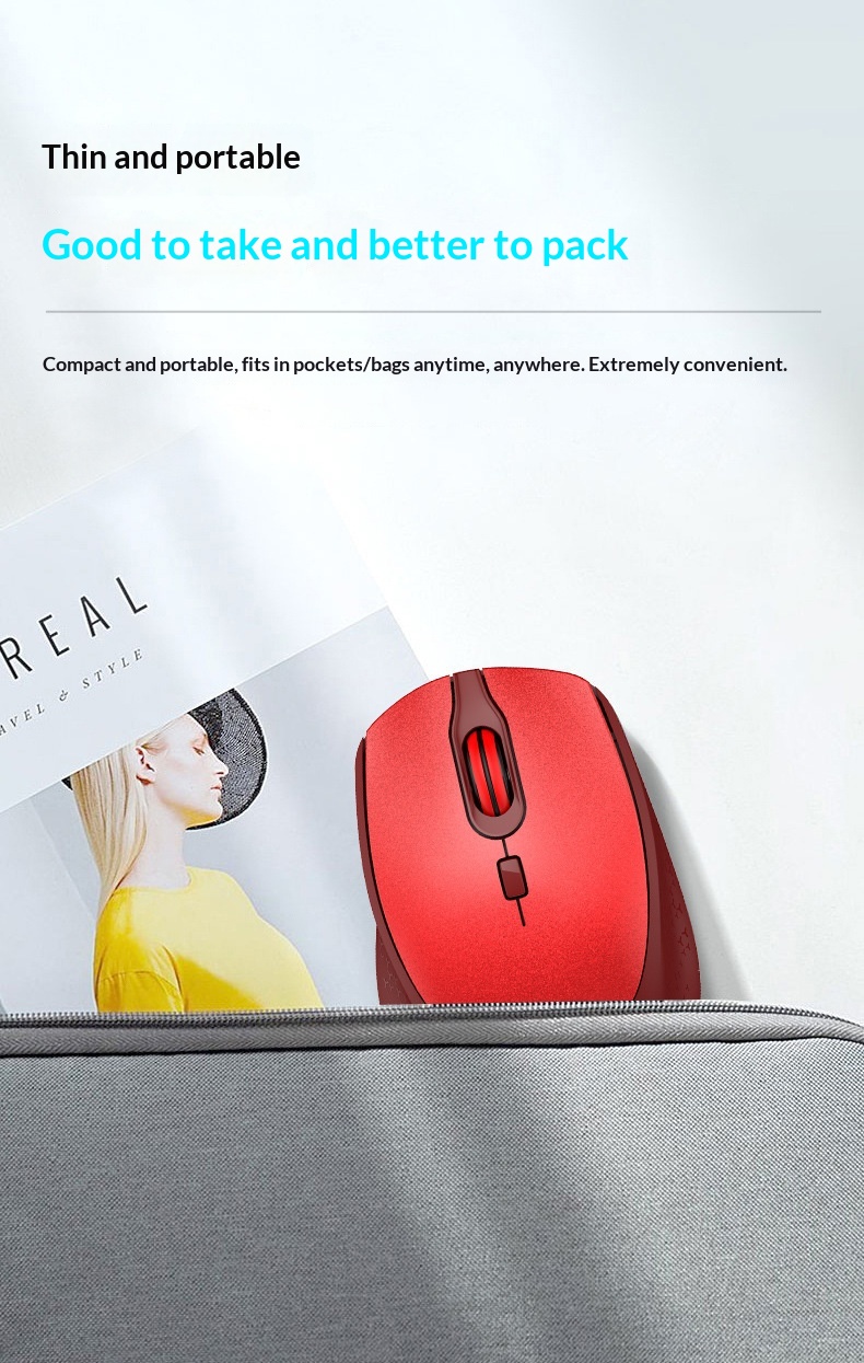 Souris bluetooth sans fil 3 modes pour pc portable et tablette_voghion.com