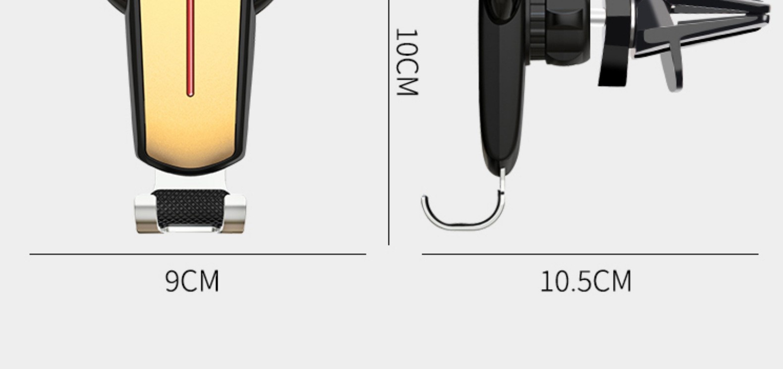 Supporto universale per telefono da auto con navigatore e bocchetta dell'aria, attacco a triangolo con testa di toro._voghion.com