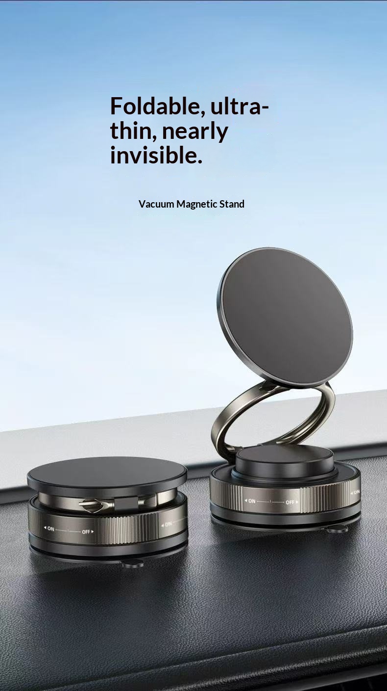 Vacuum Adsorption Magnetic Car Mount Navigation Phone Holder_voghion.com
