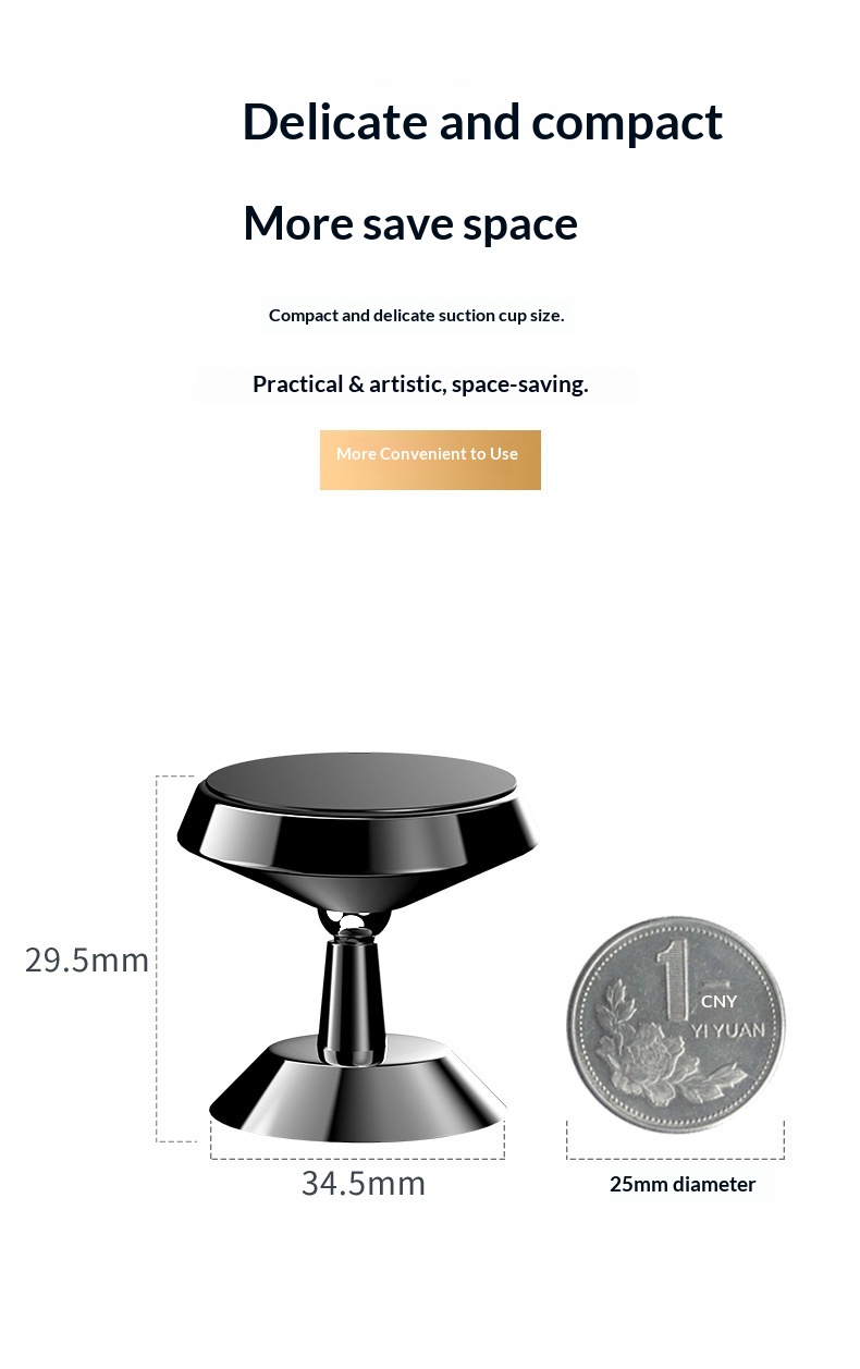 Supporto magnetico per telefono auto in metallo per bocchette_voghion.com