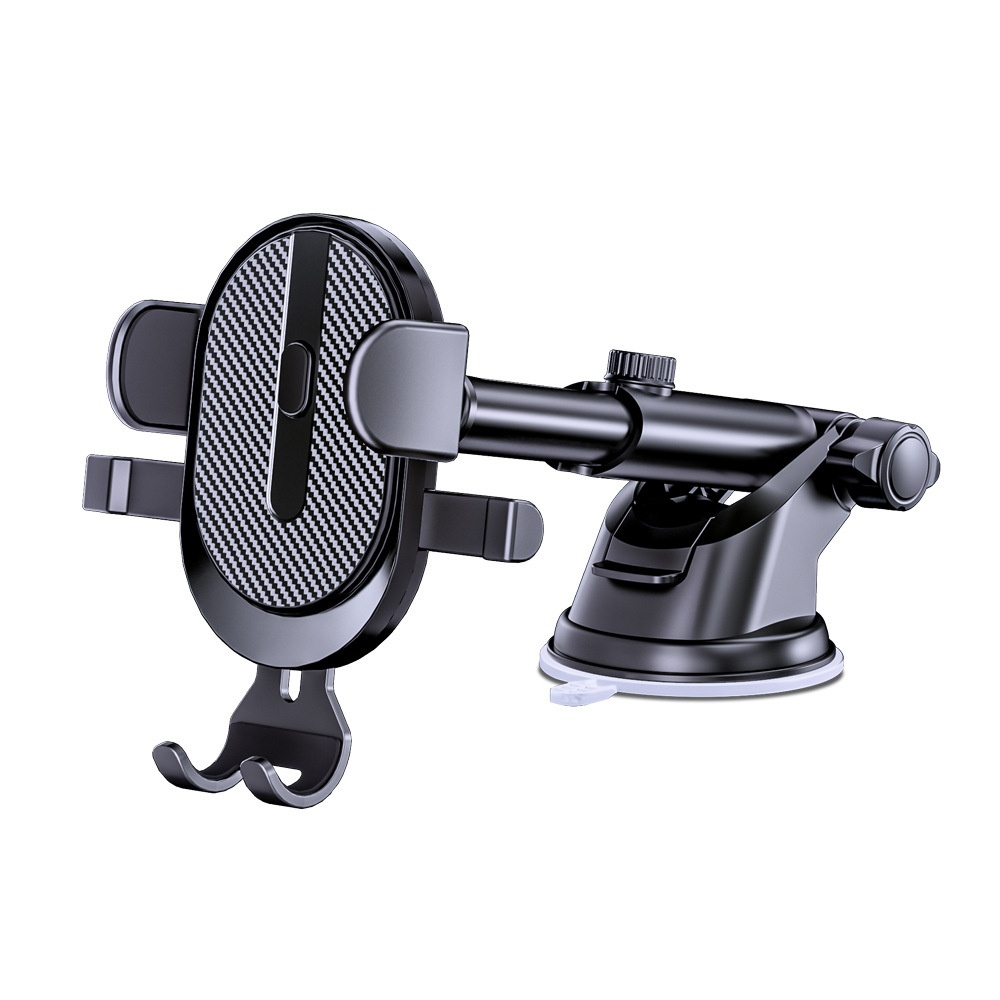 New Automatic Locking Air Vent Phone Holder, Retractable Suction Cup Car Mount_voghion.com