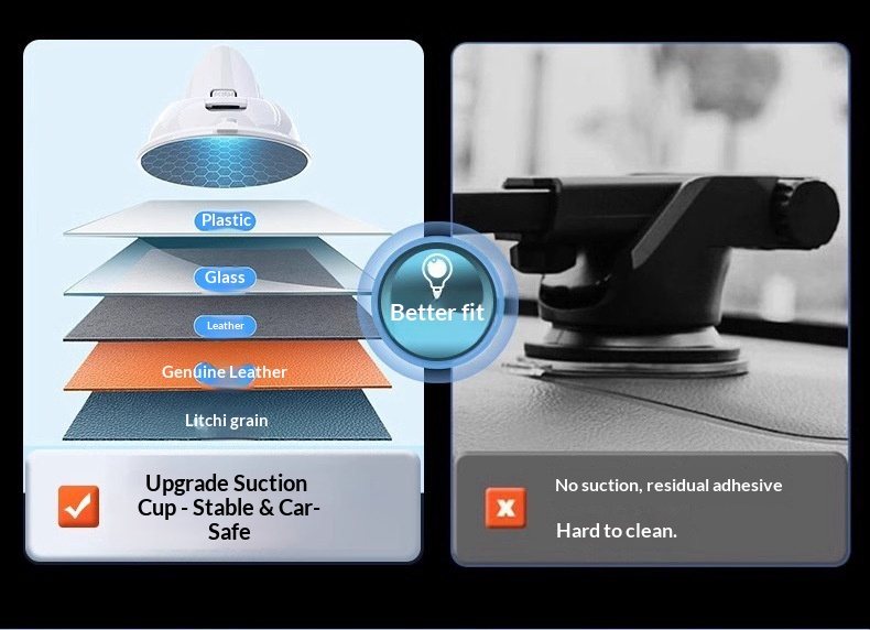 Supporto per telefono a ventosa universale 2025, supporto a gravità in metallo creativo per cruscotto auto e navigatore_voghion.com
