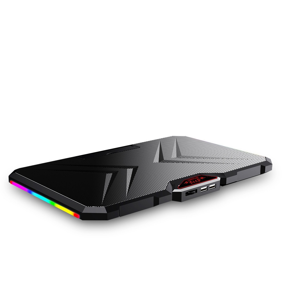 Cross-border RGB Cooler, Portable Computer Base, Large Fan Laptop Cooling Stand_voghion.com