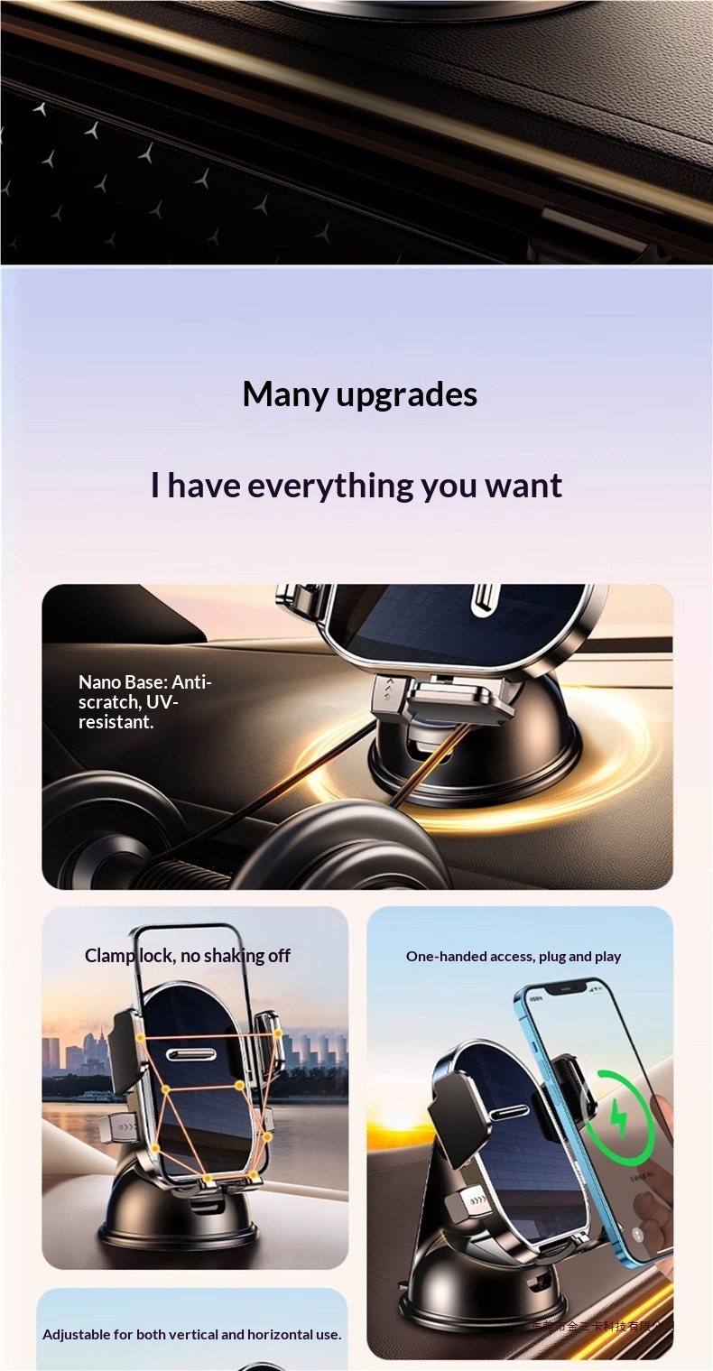 Phone Holder 2025 New Suction Cup Type Universal Navigation Fixed Support Stand For Car Dashboard_voghion.com