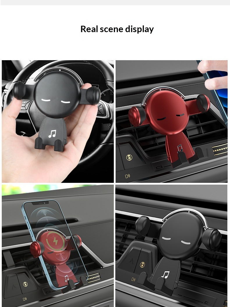 Dropshipping all'ingrosso di accessori creativi Supporto per navigatore a gravità per bocchetta dell'aria Supporto multifunzionale per telefono da auto_voghion.com