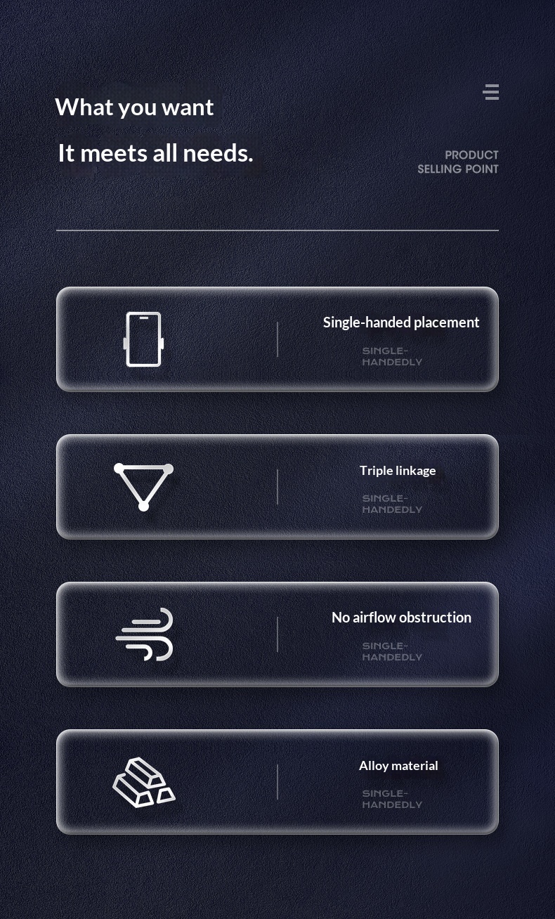 Supporto per telefono Pisen da auto con sensore di gravità, fissaggio fisso universale per bocchetta dell'aria_voghion.com