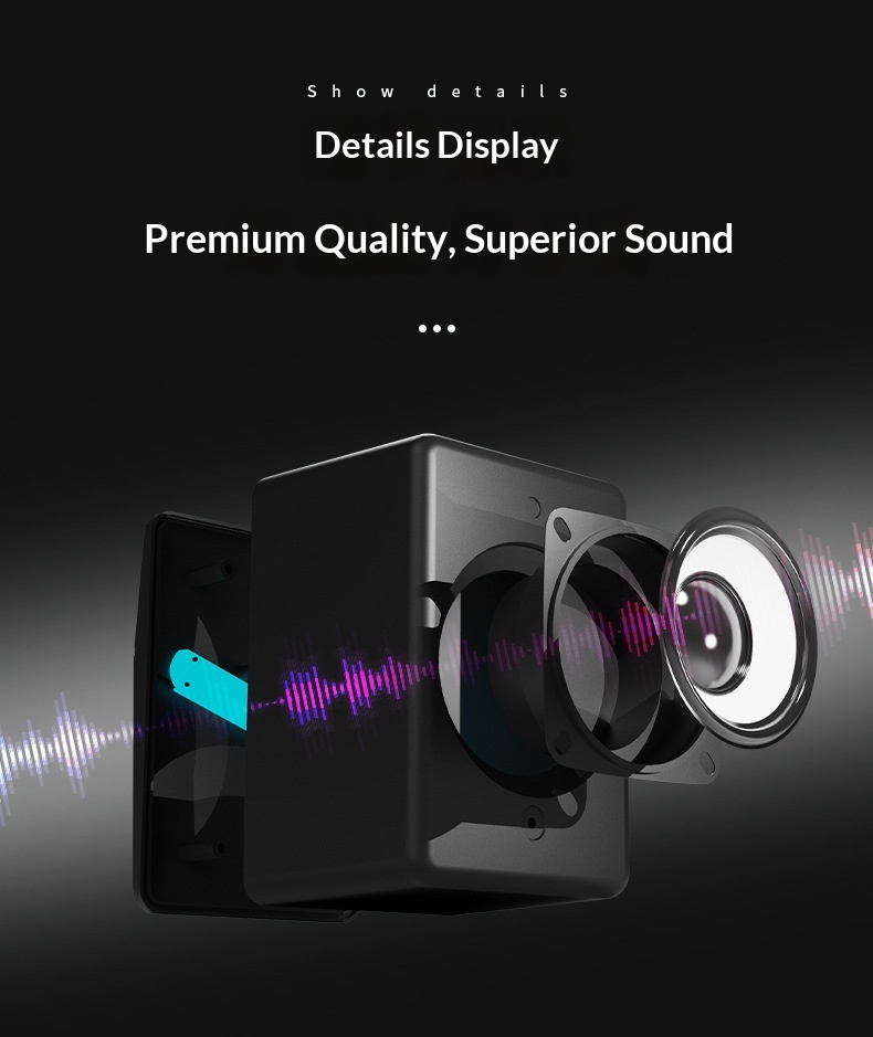 Desktop Computer Wired Bluetooth Speaker For Home Office Mini Subwoofer_voghion.com