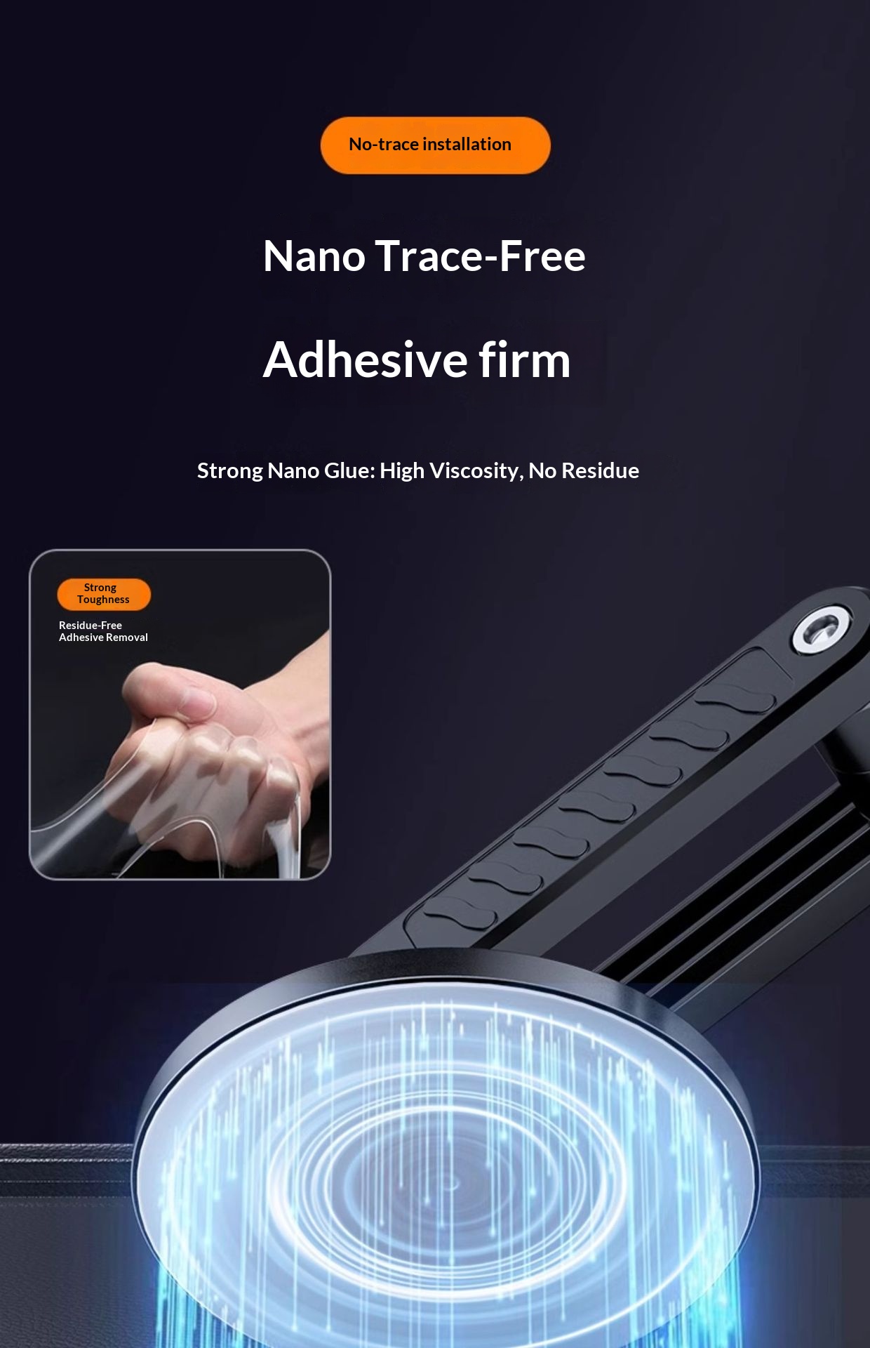 Support de téléphone magnétique pliable pour tableau de bord, universel, pour grille d'aération, support de navigation_voghion.com