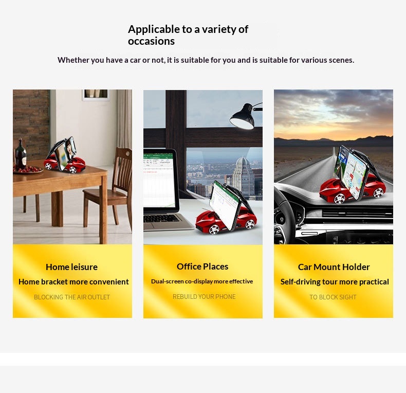 Phone Dashboard Navigation Mount Creative Car Model Ornament Multifunctional Aromatherapy Holder_voghion.com