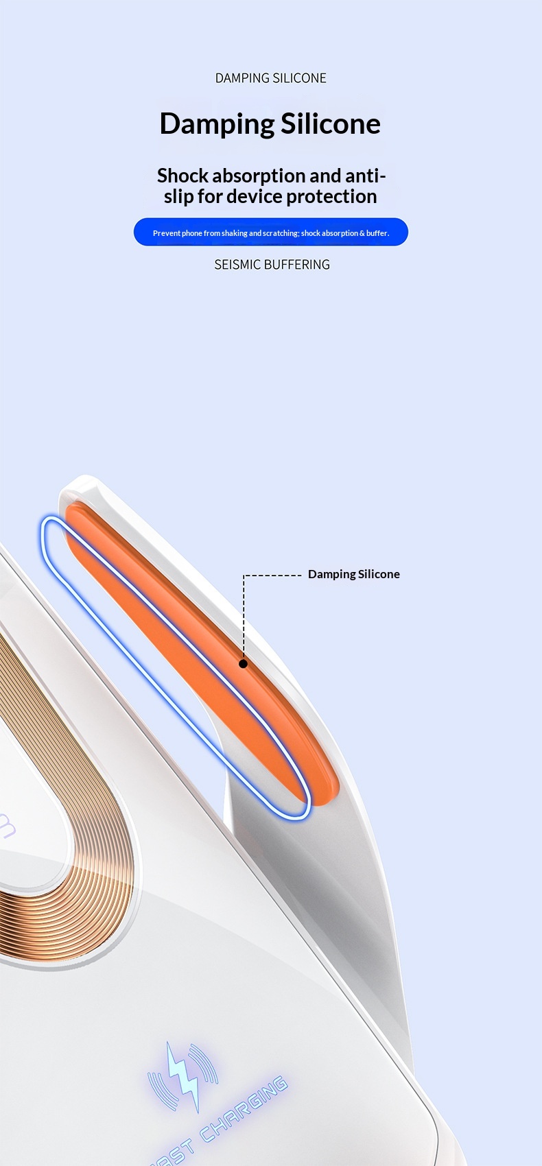 Air Vent Universal Dashboard Smart Electric Wireless Charging Car Phone Holder_voghion.com