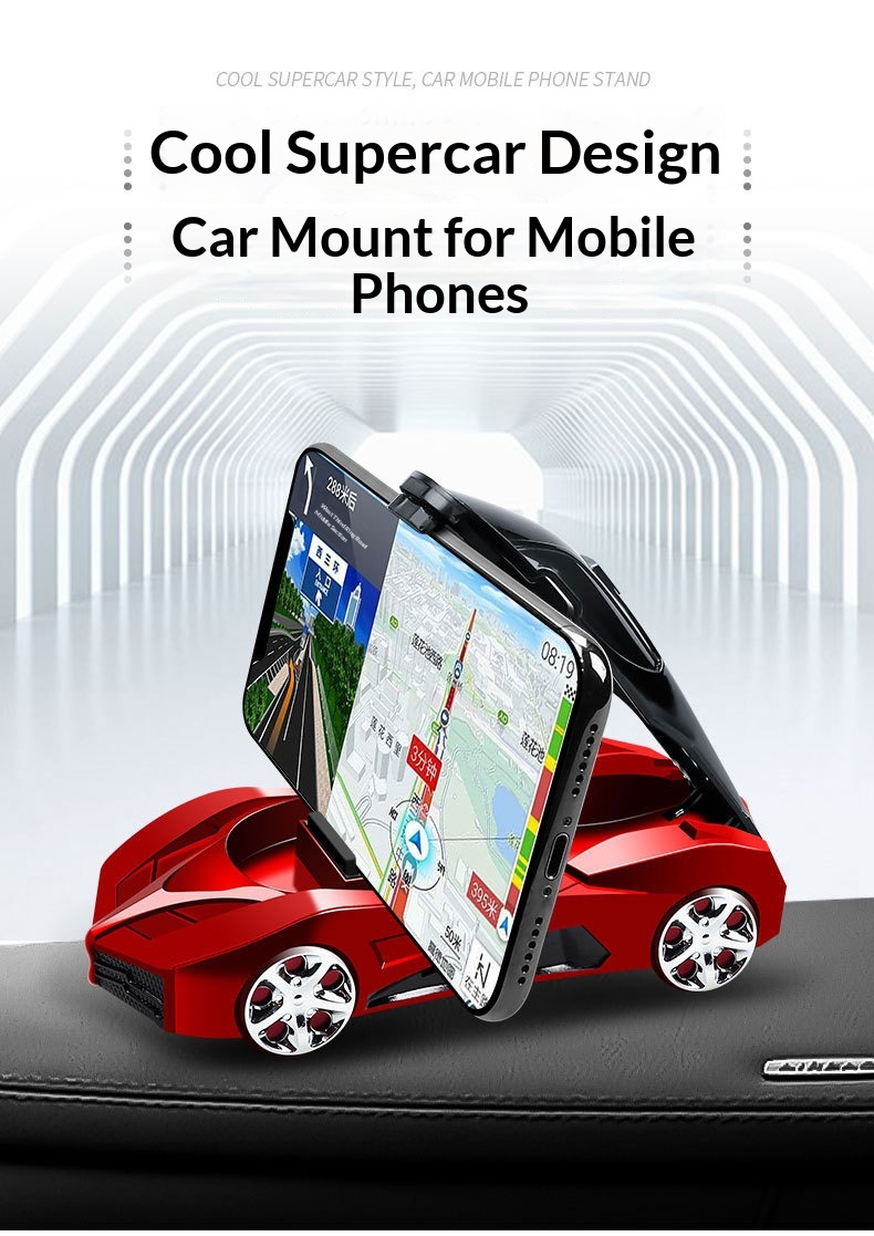 Phone Dashboard Navigation Mount Creative Car Model Ornament Multifunctional Aromatherapy Holder_voghion.com