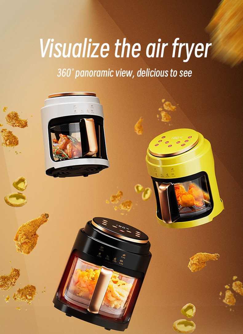 Air Fryer 4l Visual Touchscreen Electric Home Cooking Machine_voghion.com