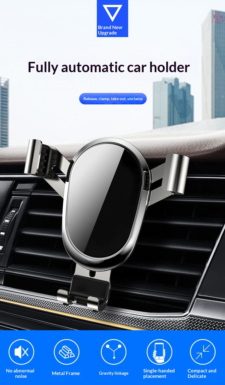 Suction Cup Air Vent Multi-Function Phone Gravity Car Navigation Holder_voghion.com