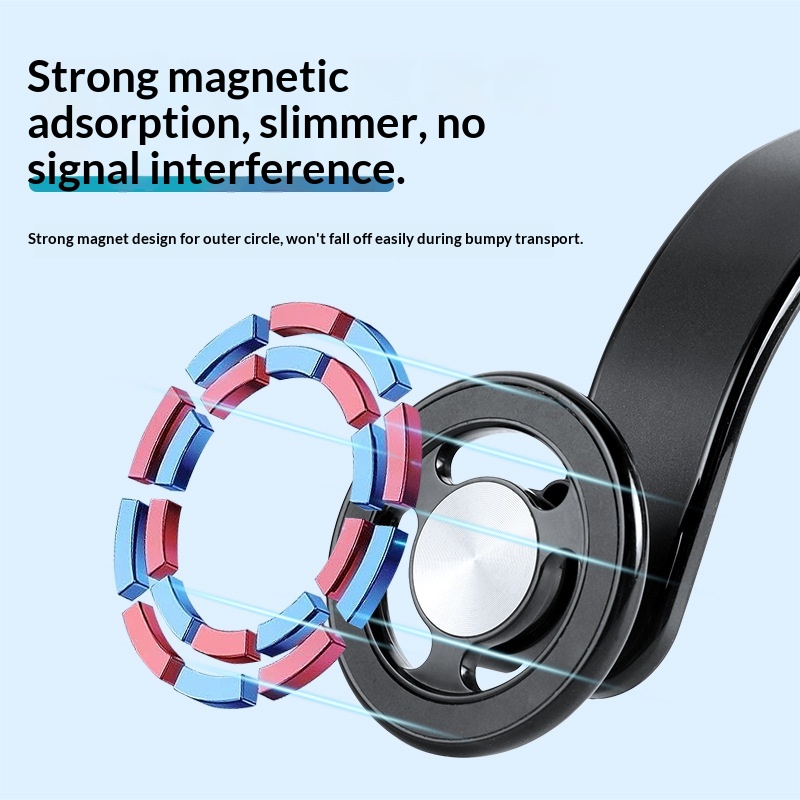 Support magnétique universel réglable pour téléphone de voiture avec navigation intégrée au tableau de bord (nouveau modèle 2024)._voghion.com