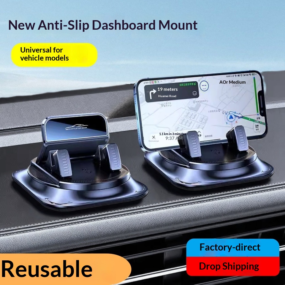 Phone Holder 2025 New Model Car Dashboard Center Console Rotating Adjustable Navigation Stable Support Mount_voghion.com