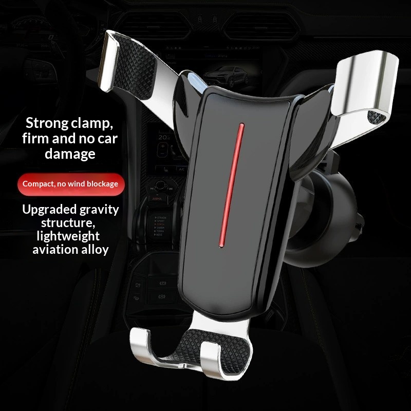 Supporto universale per telefono da auto con navigatore e bocchetta dell'aria, attacco a triangolo con testa di toro._voghion.com