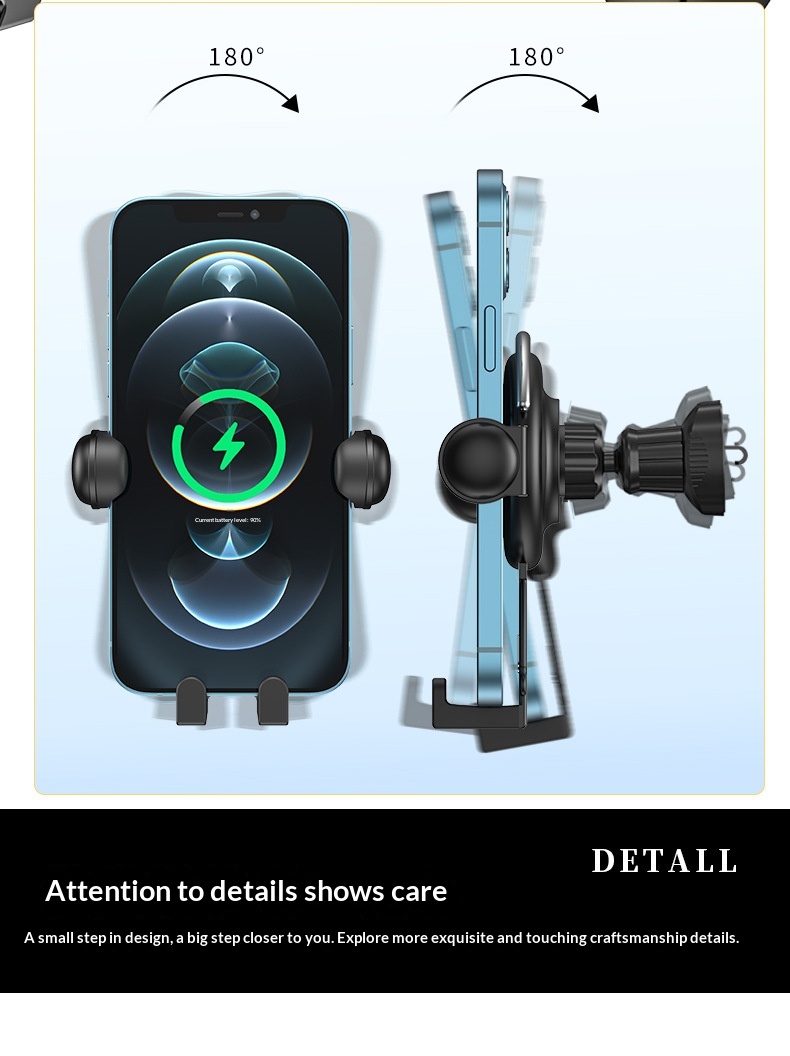 Dropshipping all'ingrosso di accessori creativi Supporto per navigatore a gravità per bocchetta dell'aria Supporto multifunzionale per telefono da auto_voghion.com