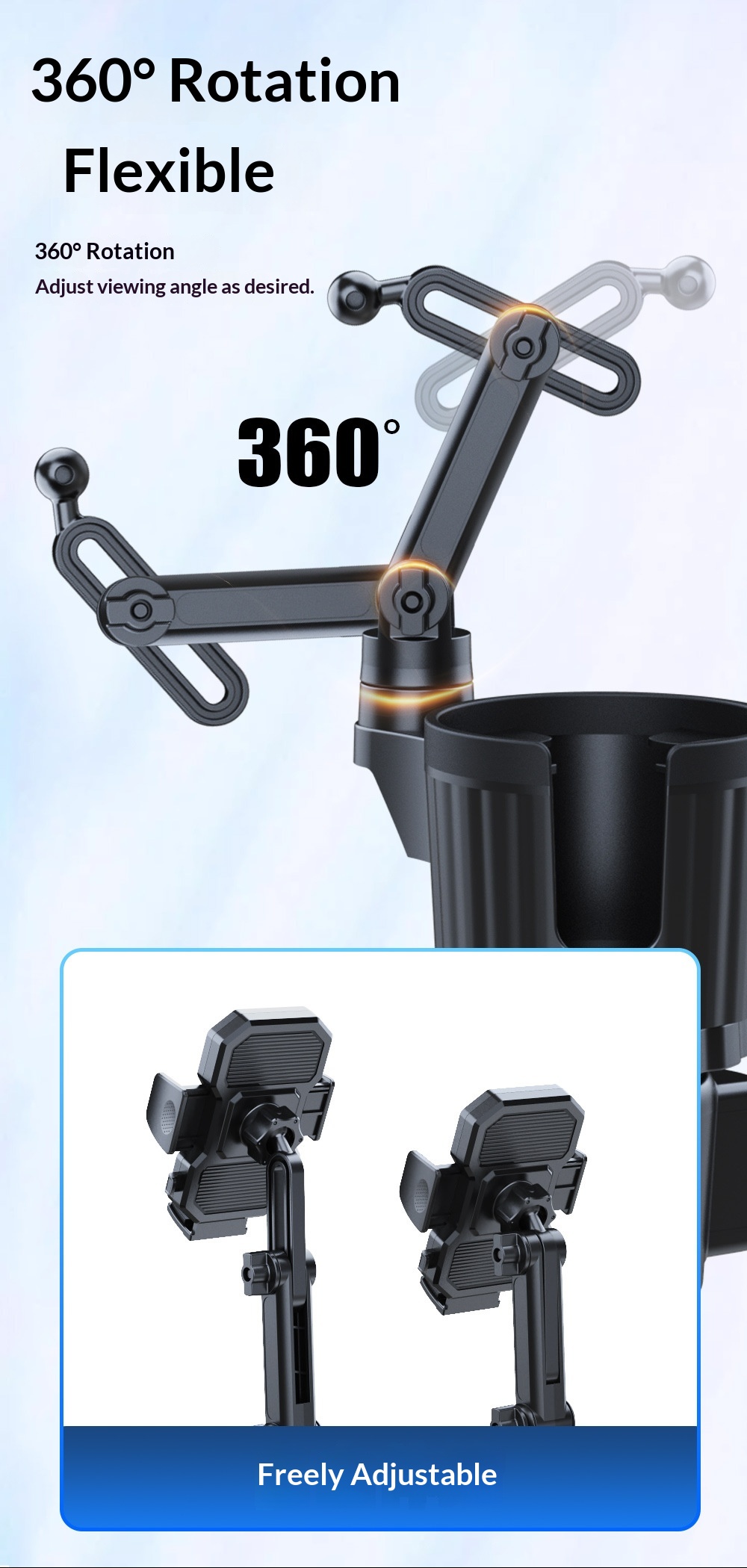 Handyhalterung Mit Becherhalter Für Mittelkonsole Navigation_voghion.com