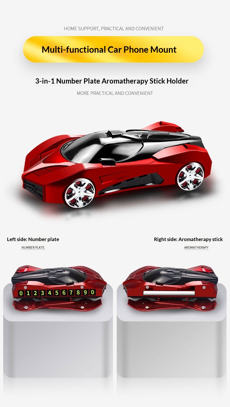 Phone Dashboard Navigation Mount Creative Car Model Ornament Multifunctional Aromatherapy Holder_voghion.com