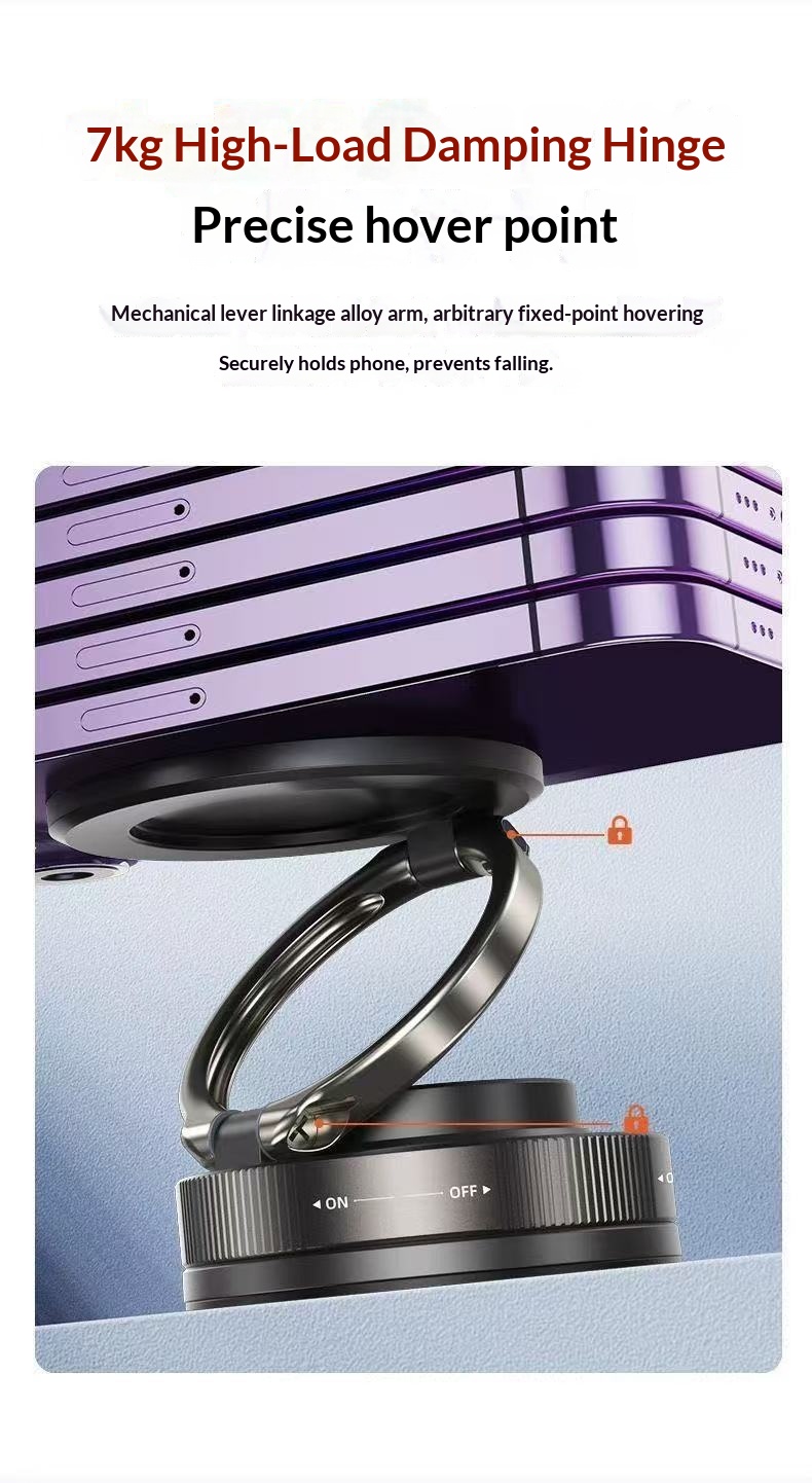 Vacuum Adsorption Magnetic Car Mount Navigation Phone Holder_voghion.com