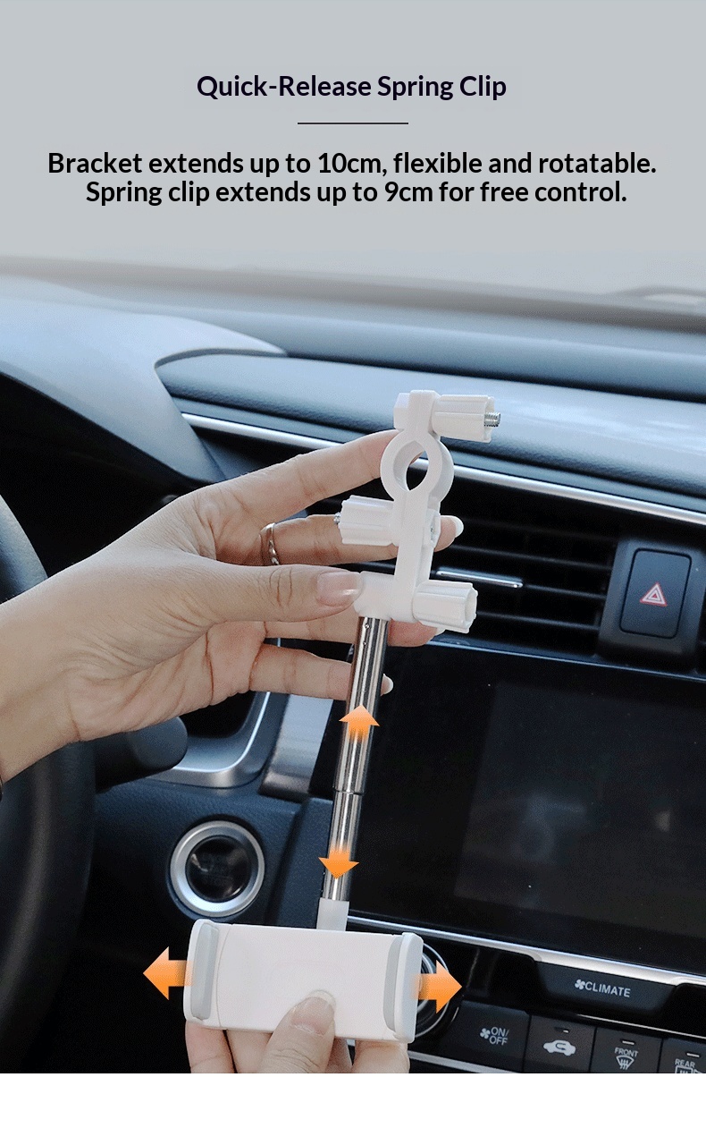 Cross-border Rearview Mirror Holder, Multifunctional Interior Accessory, Car Navigation Phone Holder_voghion.com