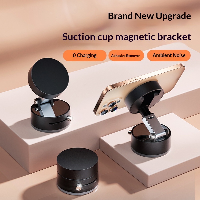 2025 New Hot Vacuum Phone Holder Desktop Foldable Telescopic Lazy Double-Sided Magnetic Car Mount_voghion.com