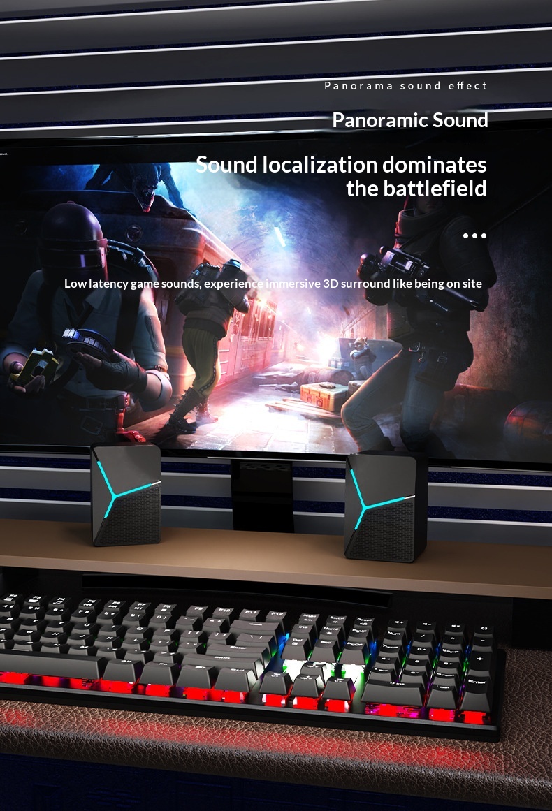 Desktop Computer Wired Bluetooth Speaker For Home Office Mini Subwoofer_voghion.com