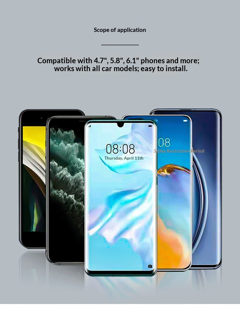 Cross-border Rearview Mirror Holder, Multifunctional Interior Accessory, Car Navigation Phone Holder_voghion.com