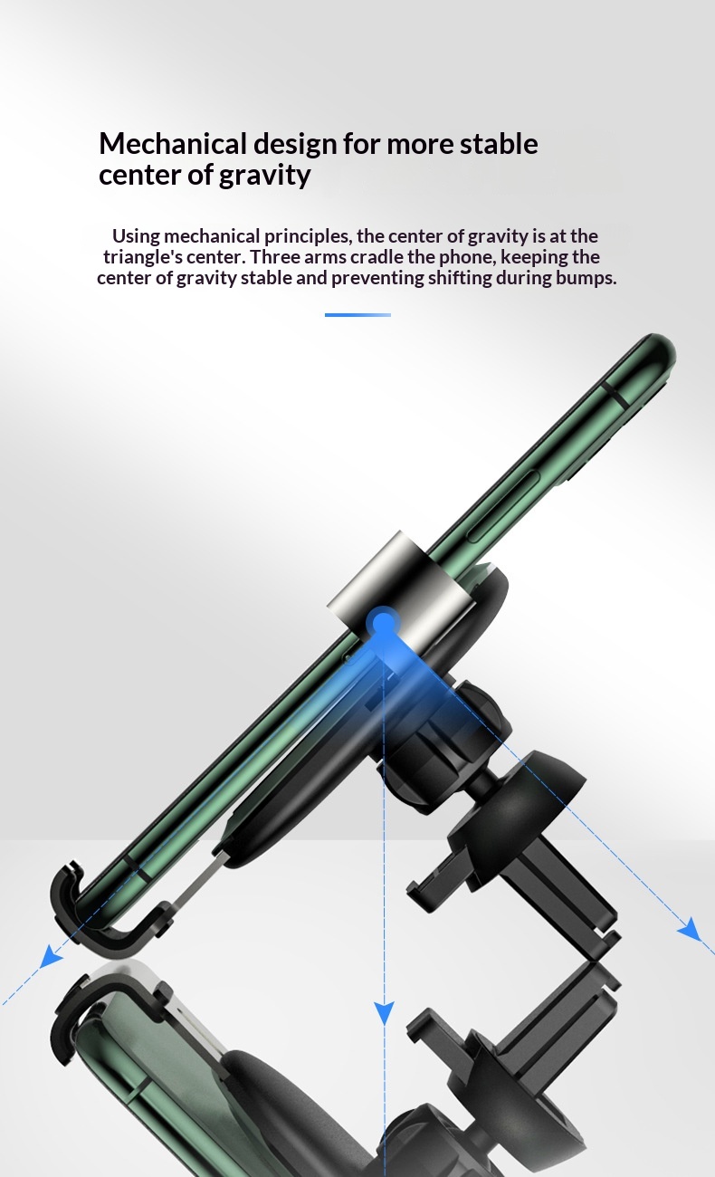 Suction Cup Air Vent Multi-Function Phone Gravity Car Navigation Holder_voghion.com