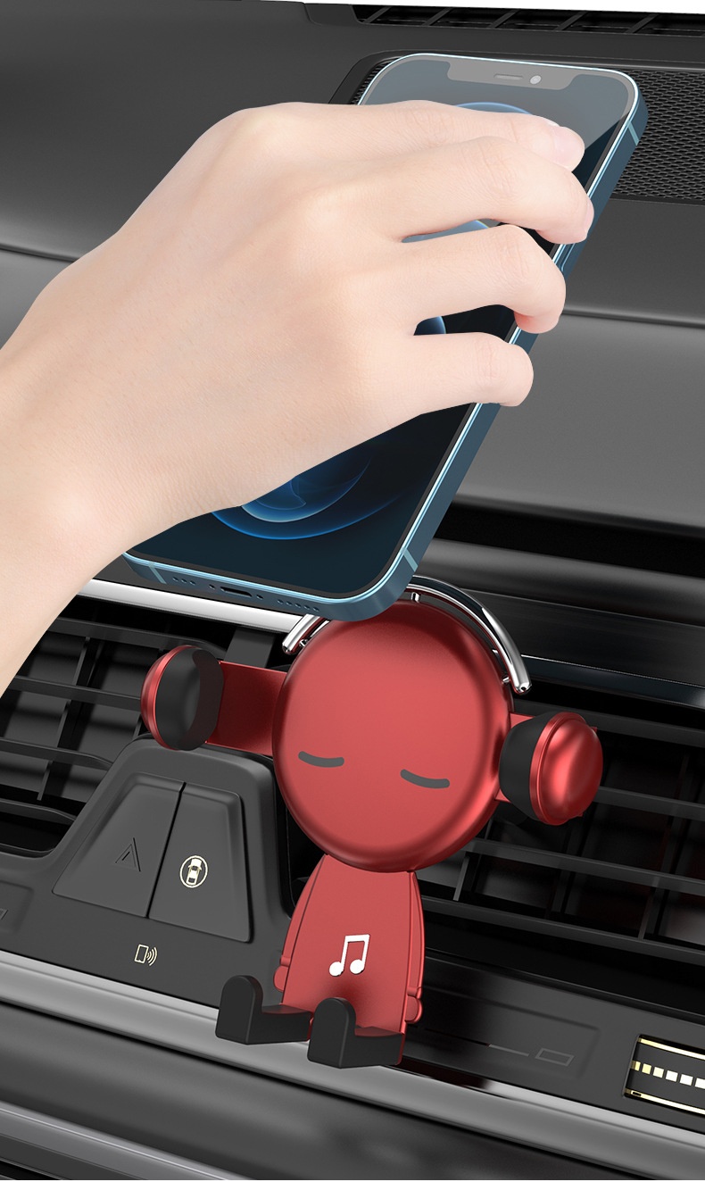 Dropshipping all'ingrosso di accessori creativi Supporto per navigatore a gravità per bocchetta dell'aria Supporto multifunzionale per telefono da auto_voghion.com