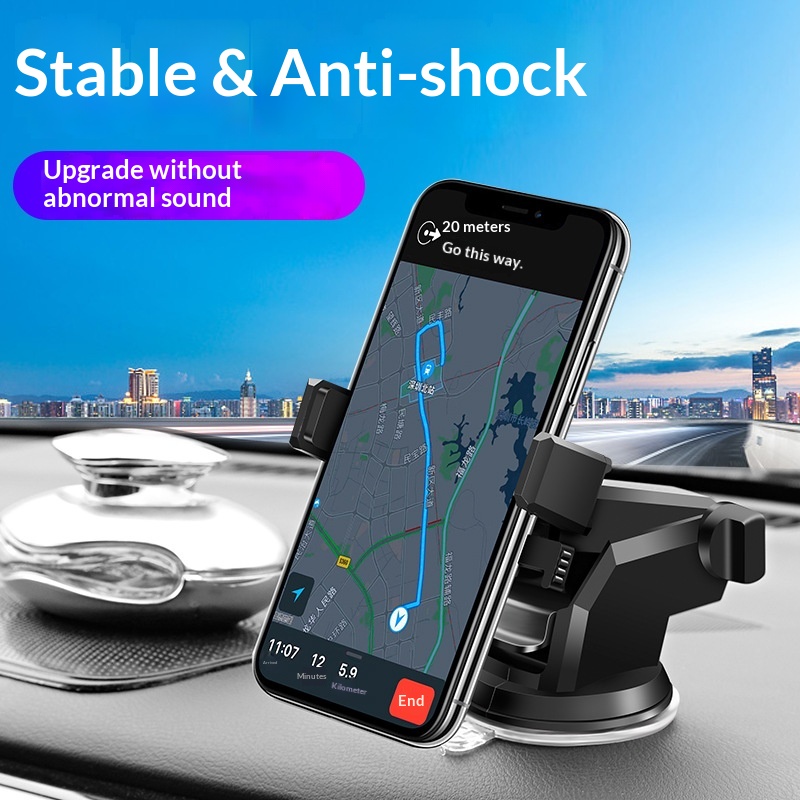 Supporto universale multifunzionale per telefono con ventosa telescopica per auto, da fissare alla bocchetta dell'aria._voghion.com