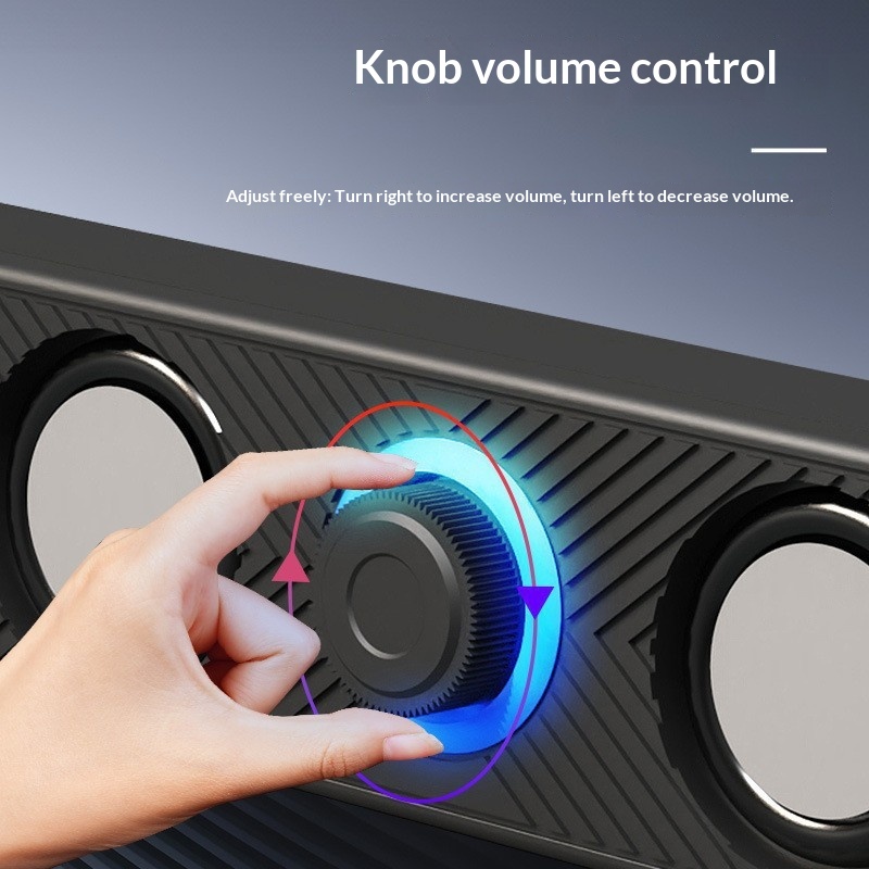 Leerfly E-1136 Computer Long Strip Speaker Laptop Home Desktop Mini USB Subwoofer_voghion.com