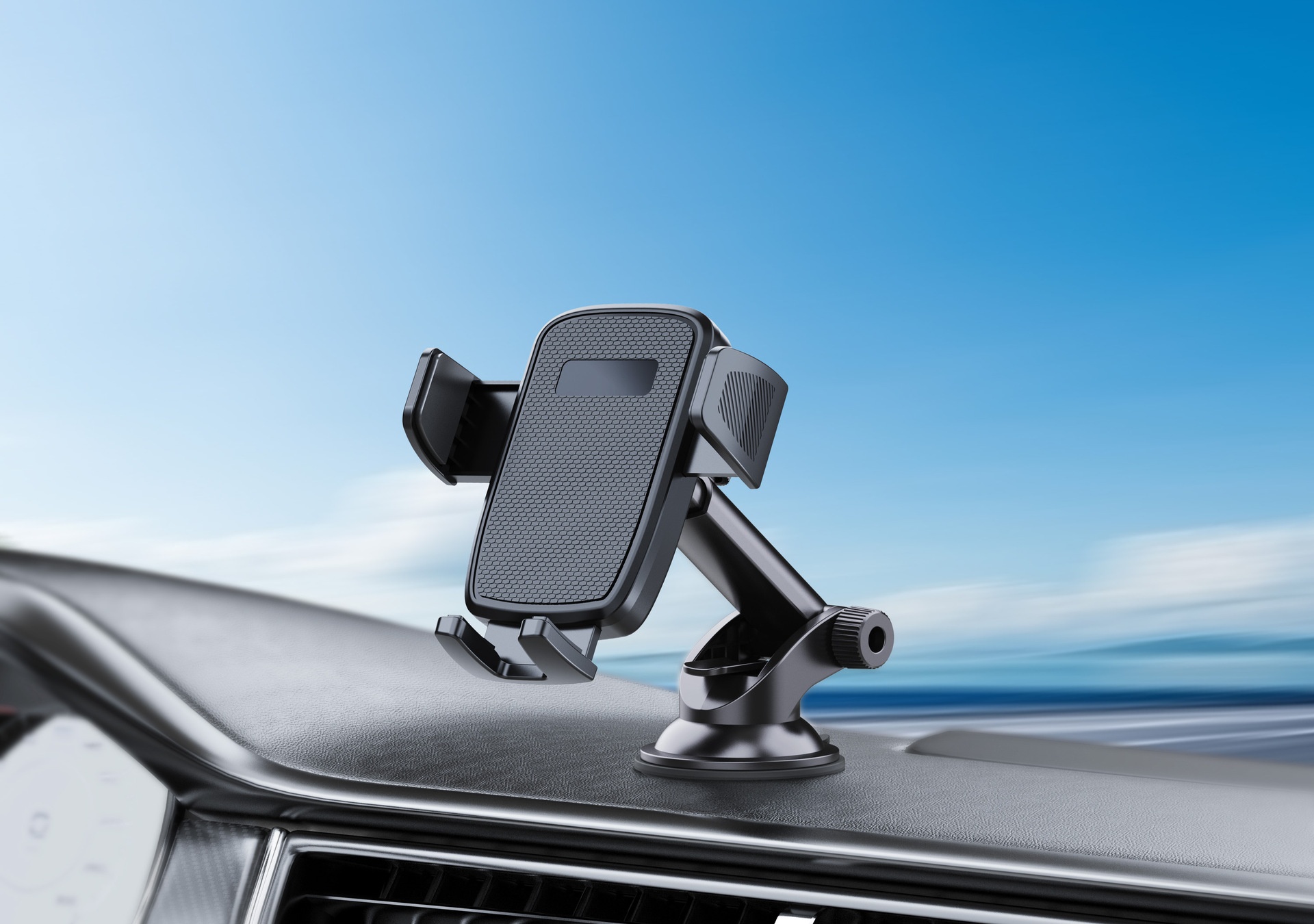 Supporto per telefono auto con ventosa adesiva per cruscotto e parabrezza, supporto universale girevole e personalizzabile._voghion.com